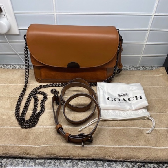 Coach Brown Leather Shoulder Bag - Picture 2 of 14